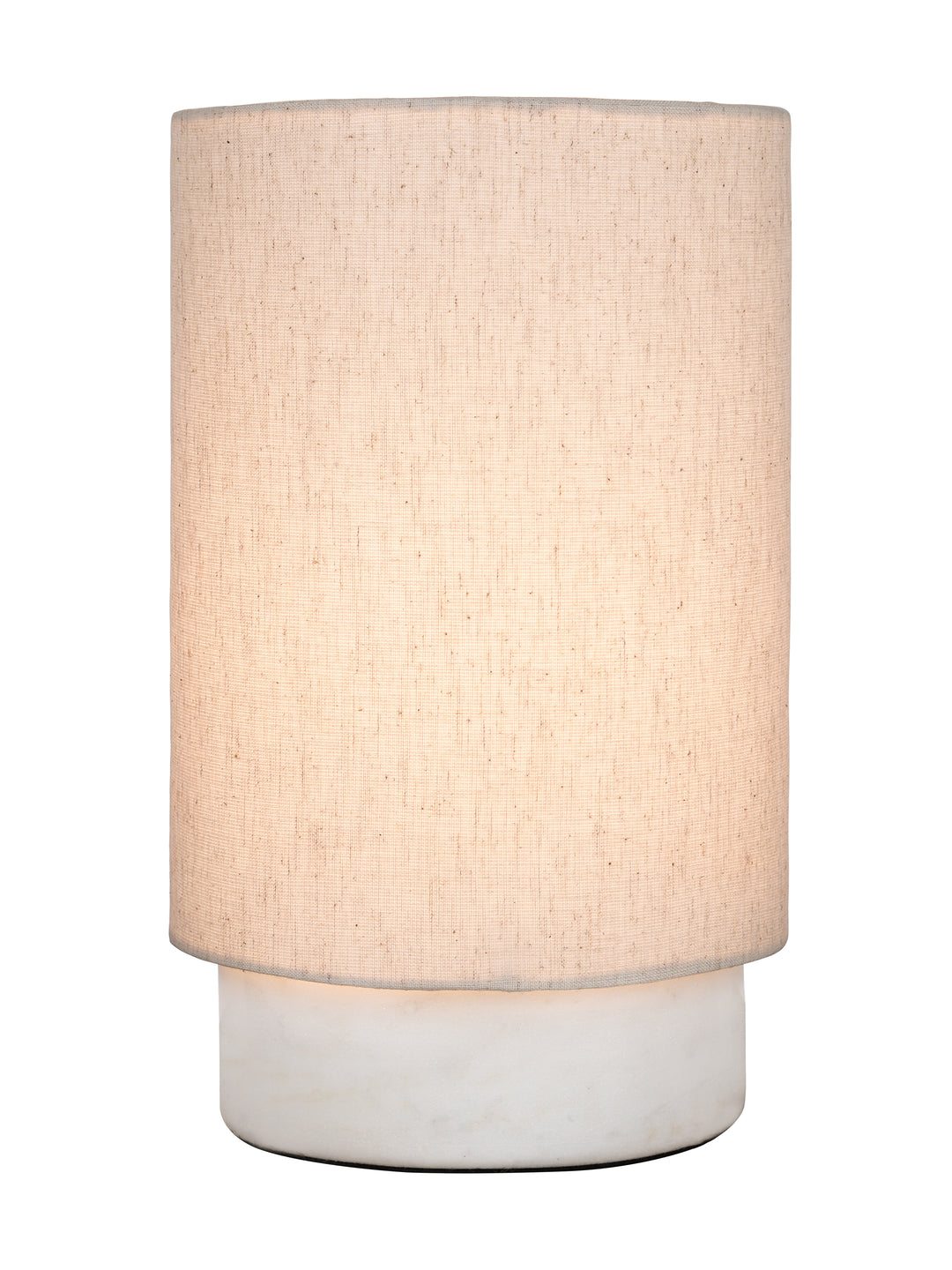 Tawny Marble & Linen Table Lamp