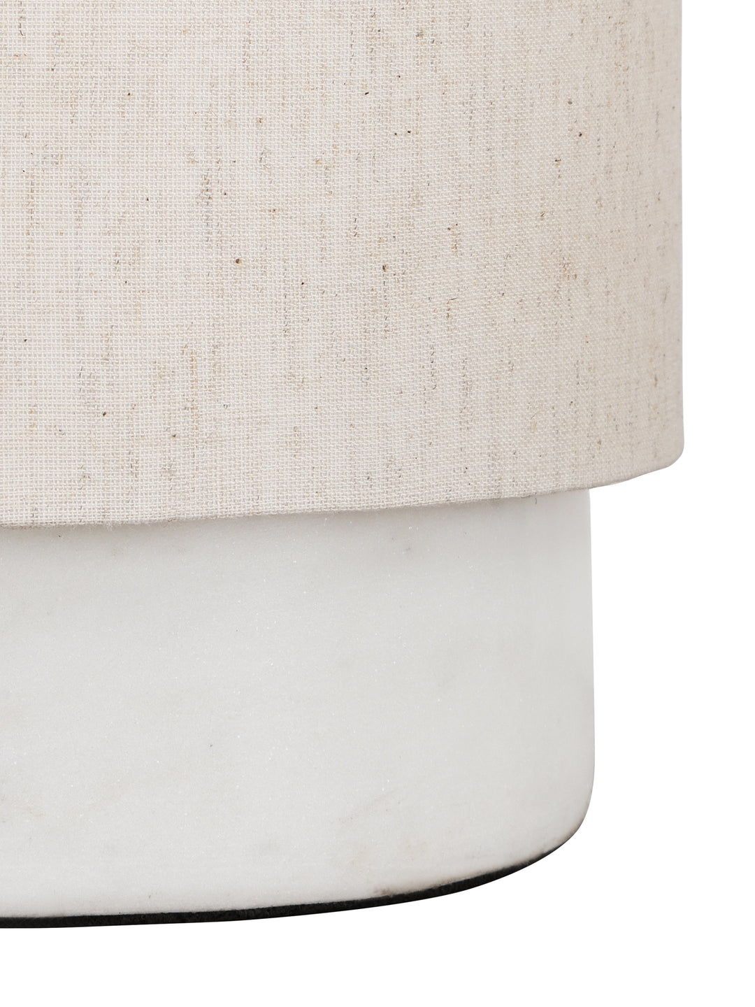 Tawny Marble & Linen Table Lamp