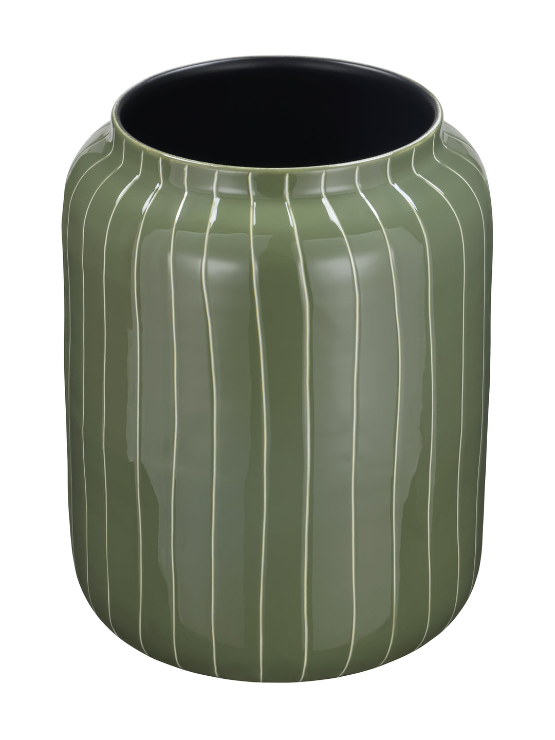 Alvera Stripe Enamel Vase