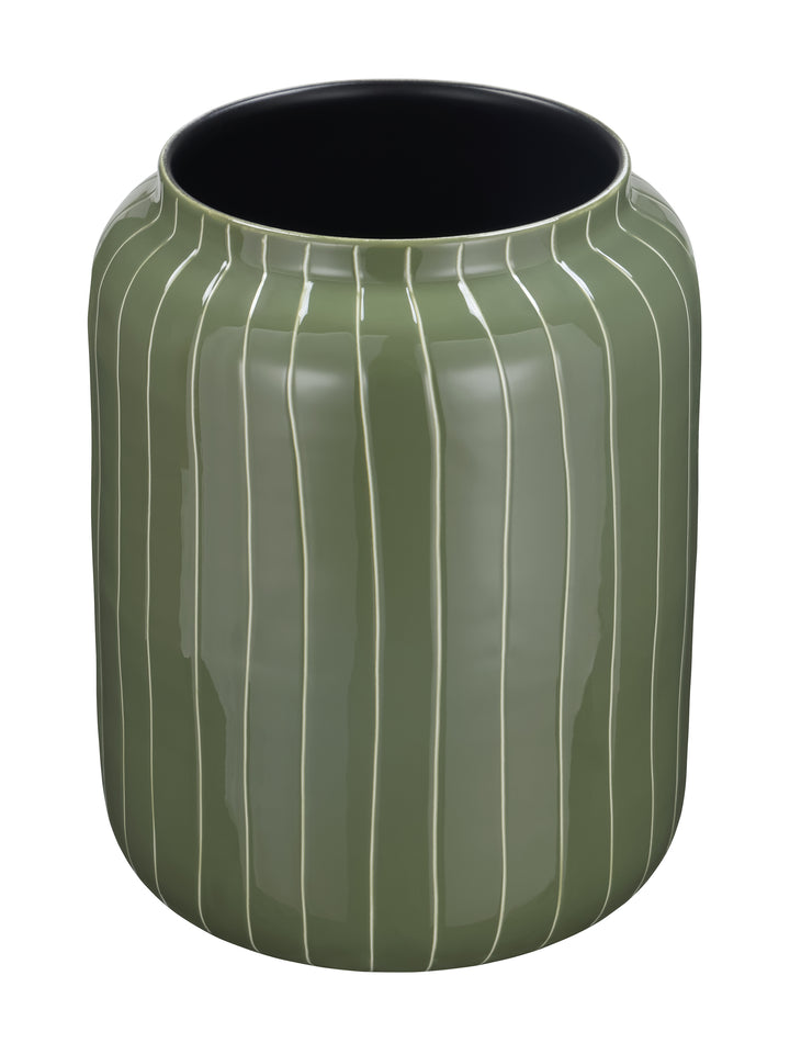 Alvera Stripe Enamel Vase