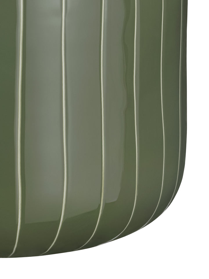 Alvera Stripe Enamel Vase