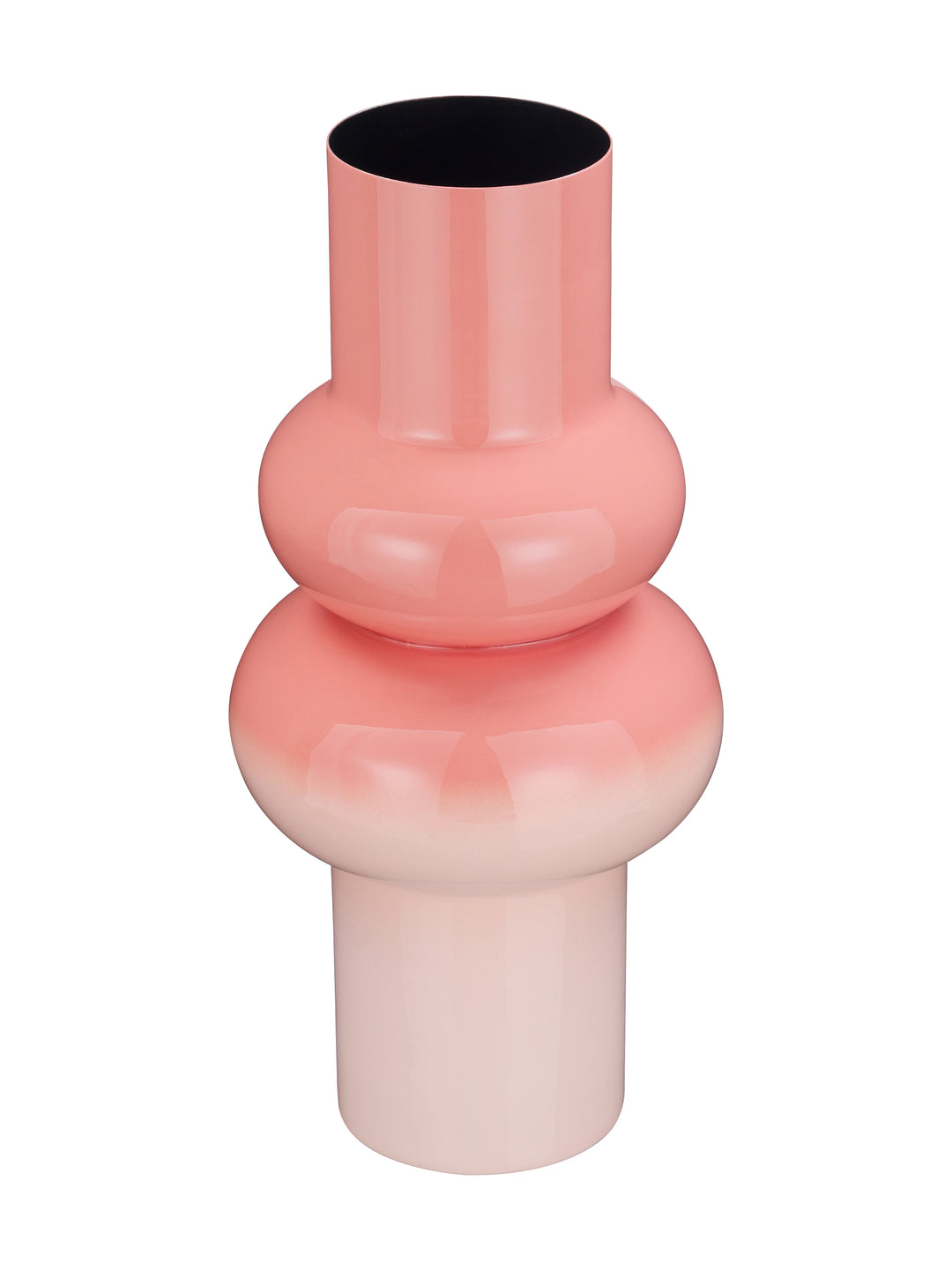 Velenor Gradient Pink Stripe Enamel Vase