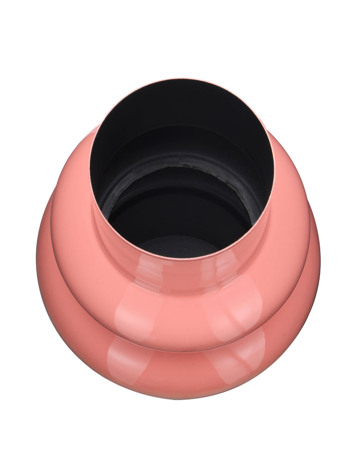 Velenor Gradient Pink Stripe Enamel Vase