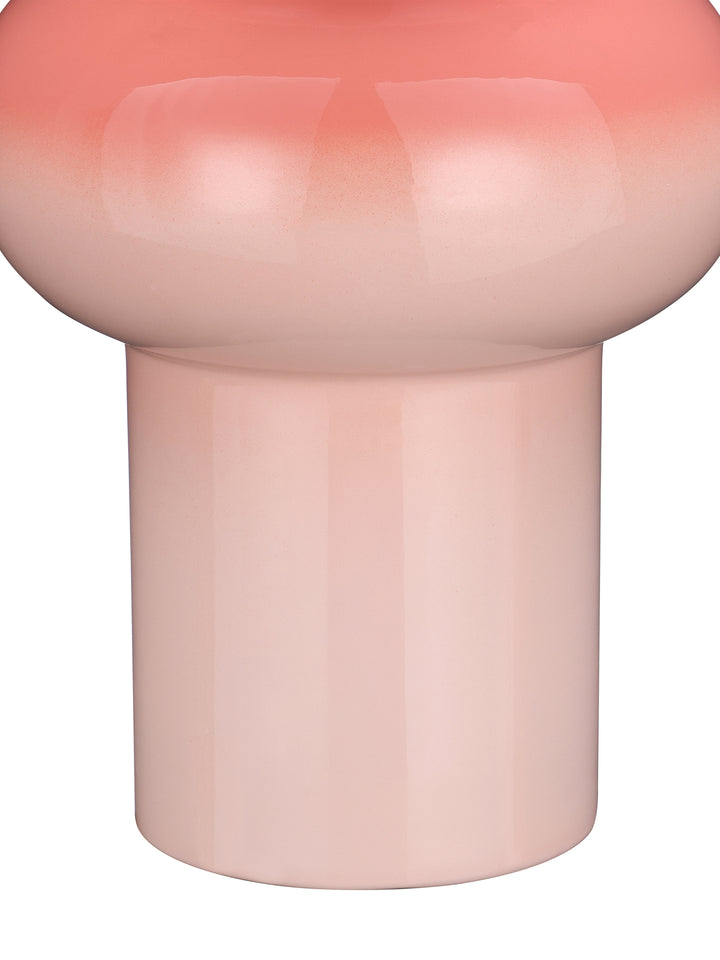 Velenor Gradient Pink Stripe Enamel Vase