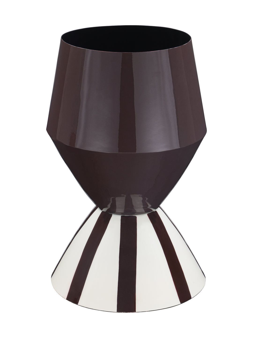 Glenton Two-Tone  Hourglass Enamel Vase