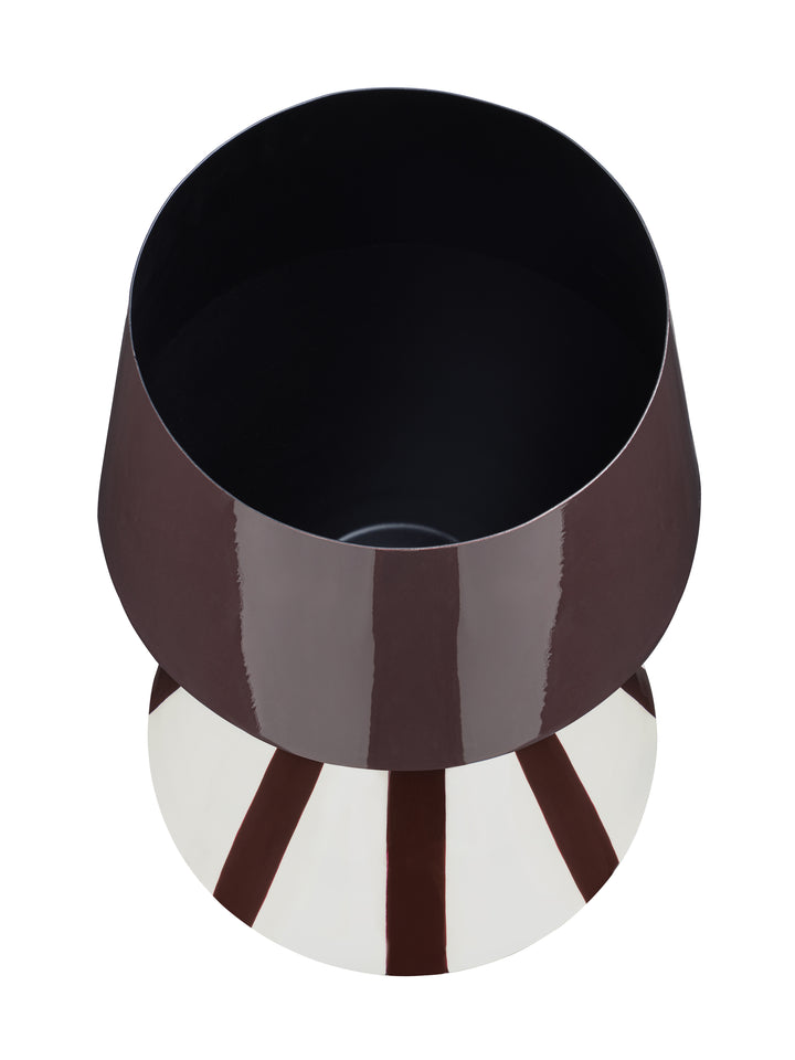 Glenton Two-Tone  Hourglass Enamel Vase