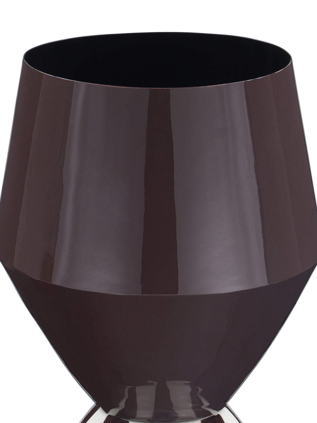 Glenton Two-Tone  Hourglass Enamel Vase