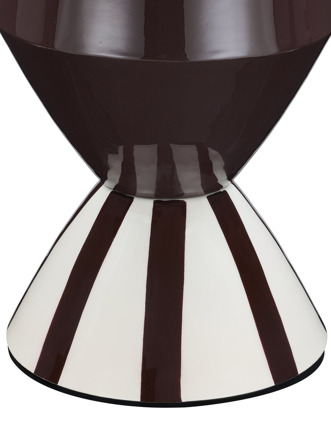Glenton Two-Tone  Hourglass Enamel Vase