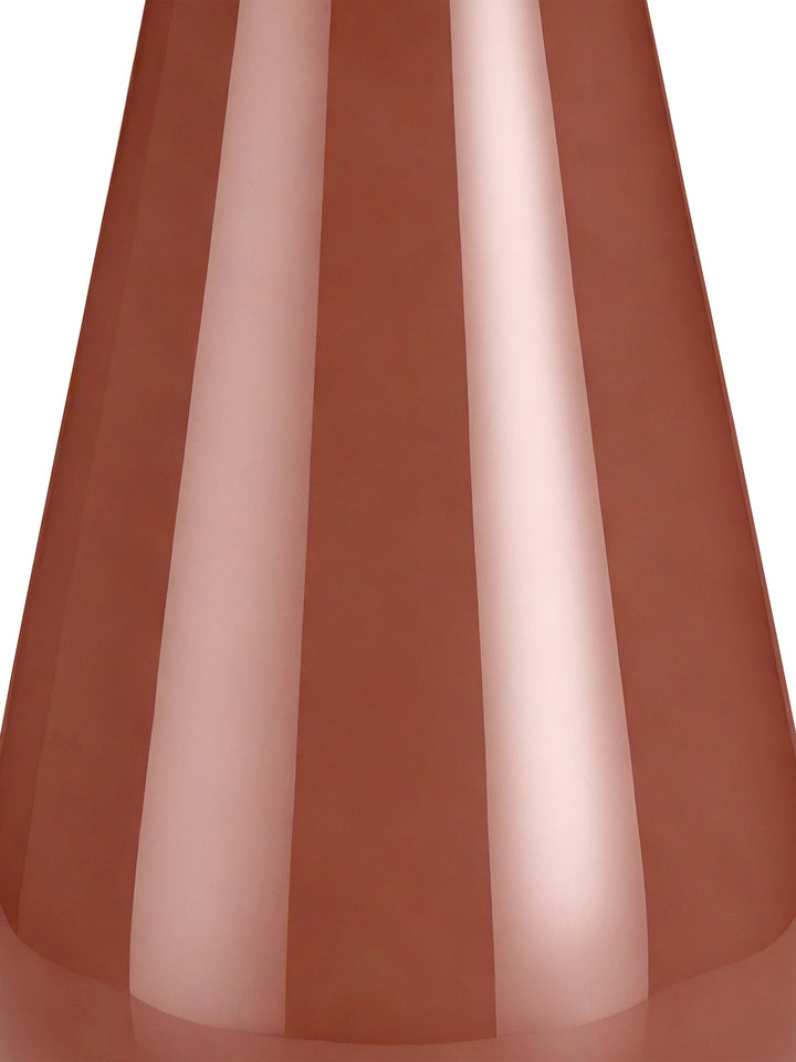 Orvelle Gloss Dome Table Lamp - Burgundy