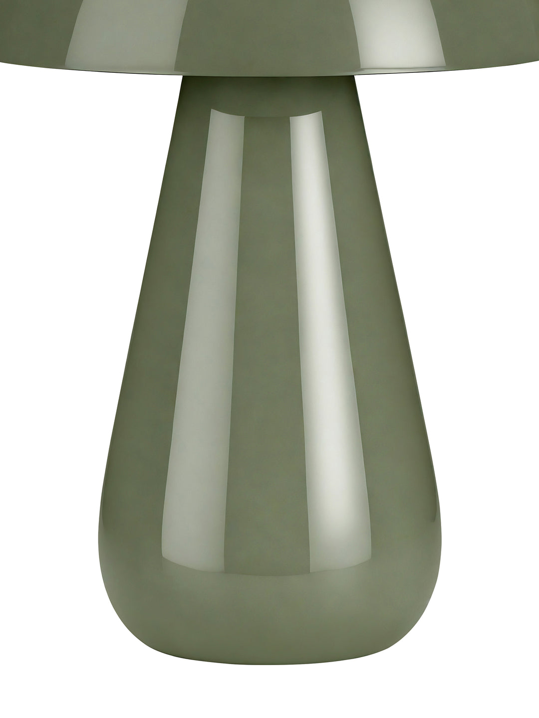 Orvelle Gloss Dome Table Lamp - green