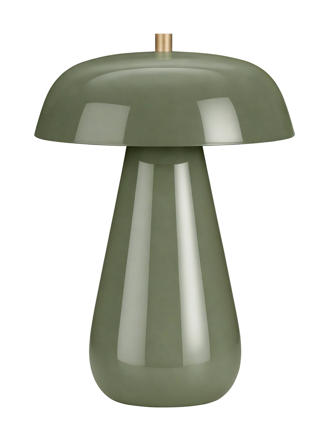 Orvelle Gloss Dome Table Lamp - green