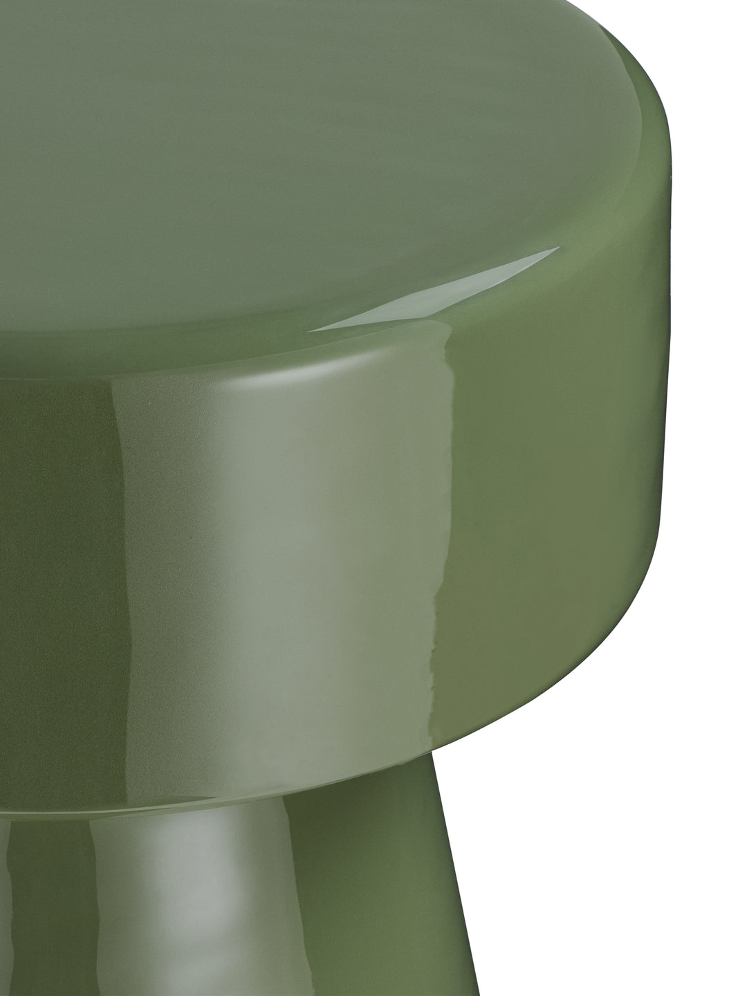 Alvera Green Enamel Side Table