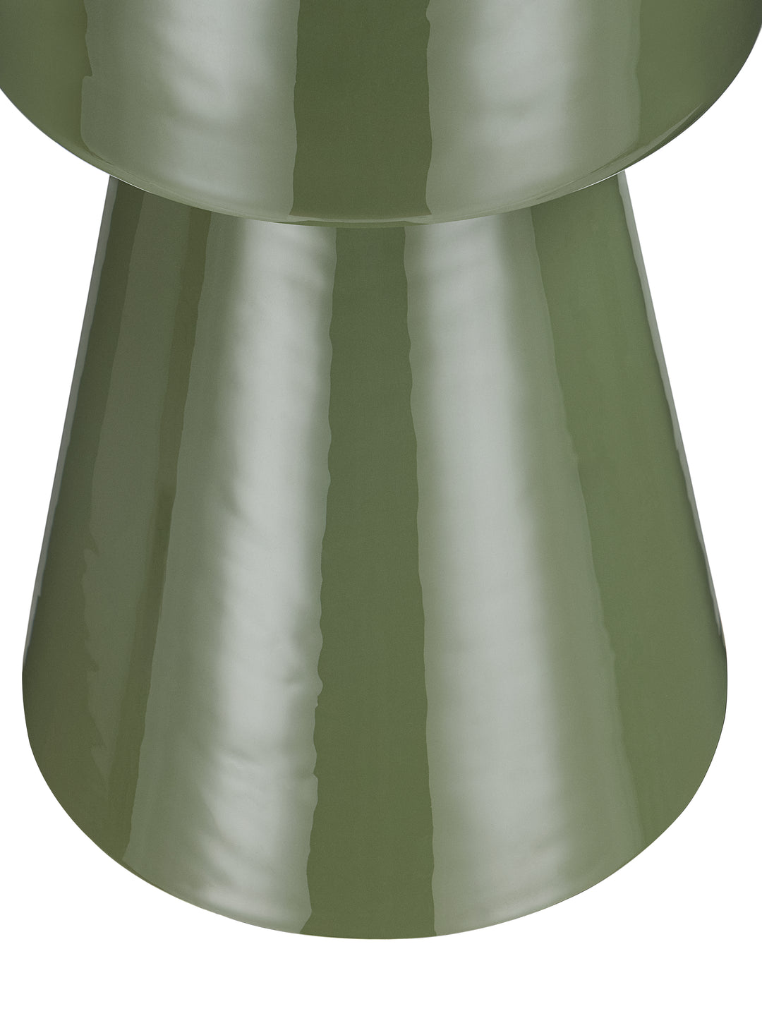 Alvera Green Enamel Side Table