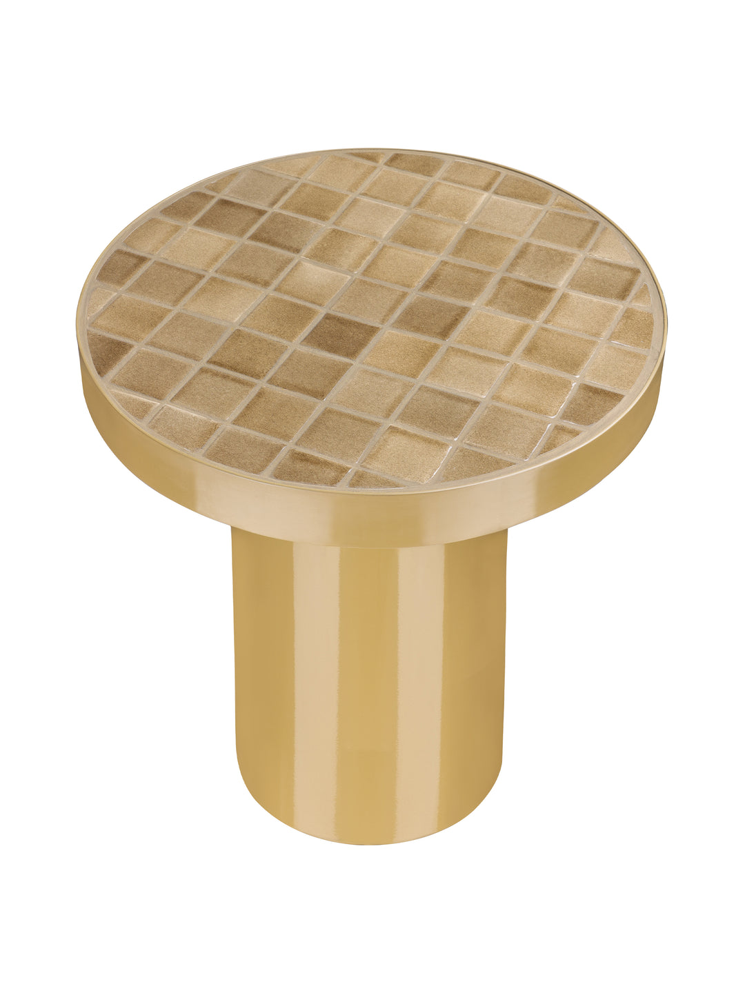 Navero Ceramic Tiled Top Side Table