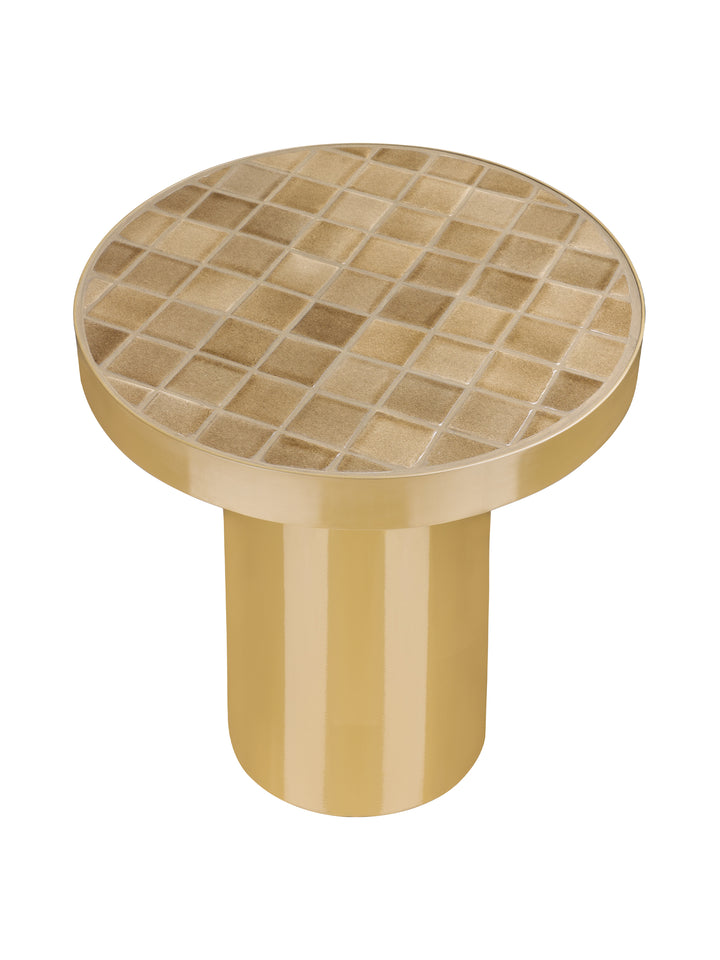 Navero Ceramic Tiled Top Side Table