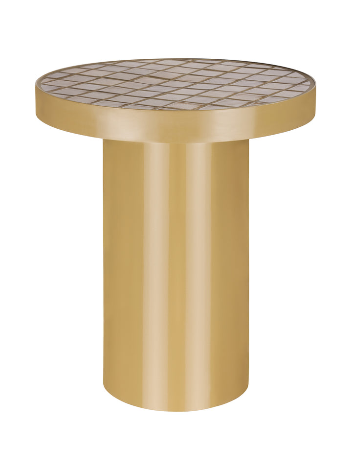 Navero Ceramic Tiled Top Side Table