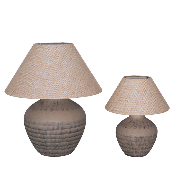 Virelle Ceramic Large Table Lamp - Brown