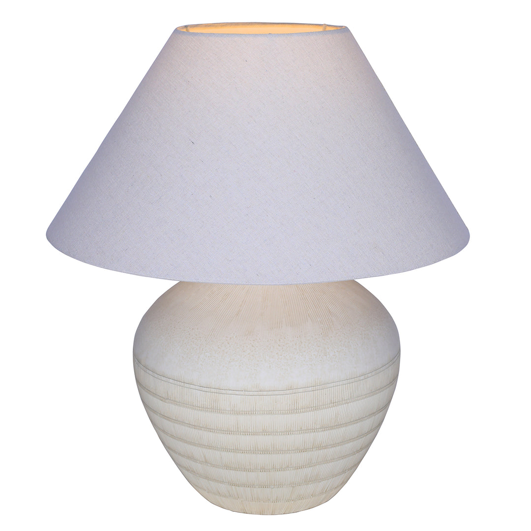 Virelle Ceramic Large Table Lamp - White