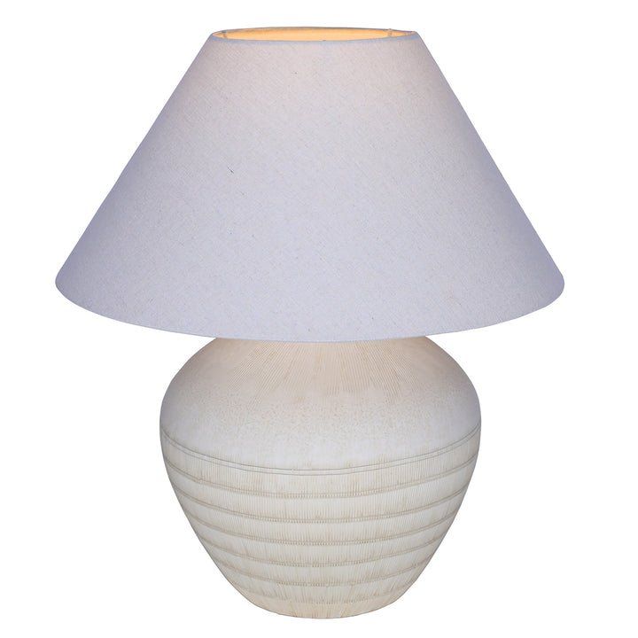 Virelle Ceramic Large Table Lamp - White
