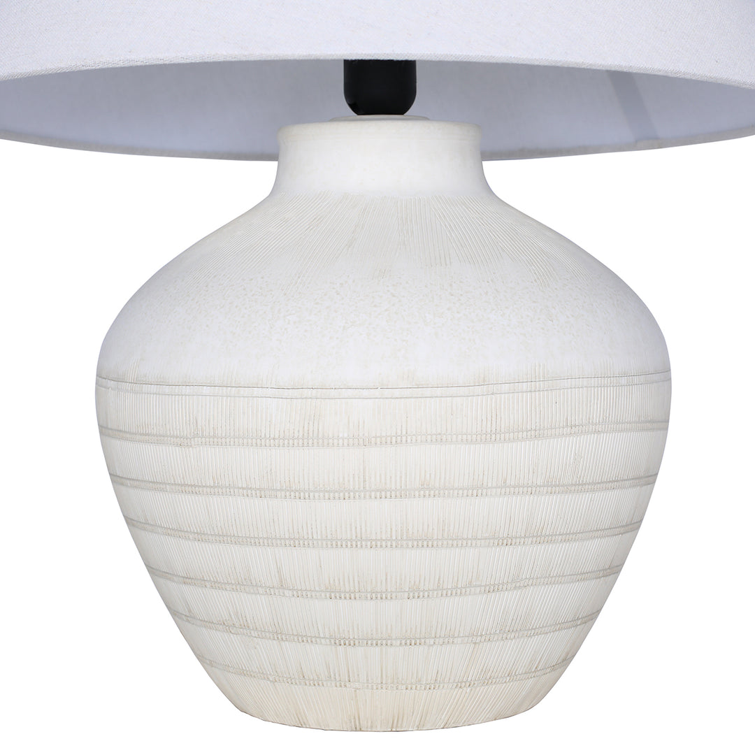 Virelle Ceramic Large Table Lamp - White