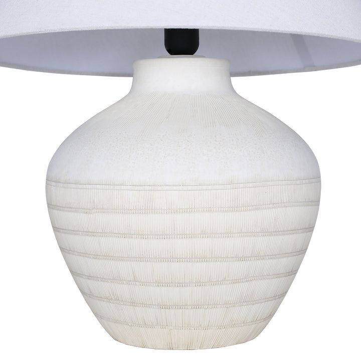 Virelle Ceramic Large Table Lamp - White