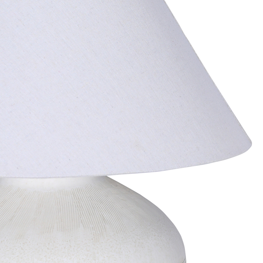 Virelle Ceramic Large Table Lamp - White
