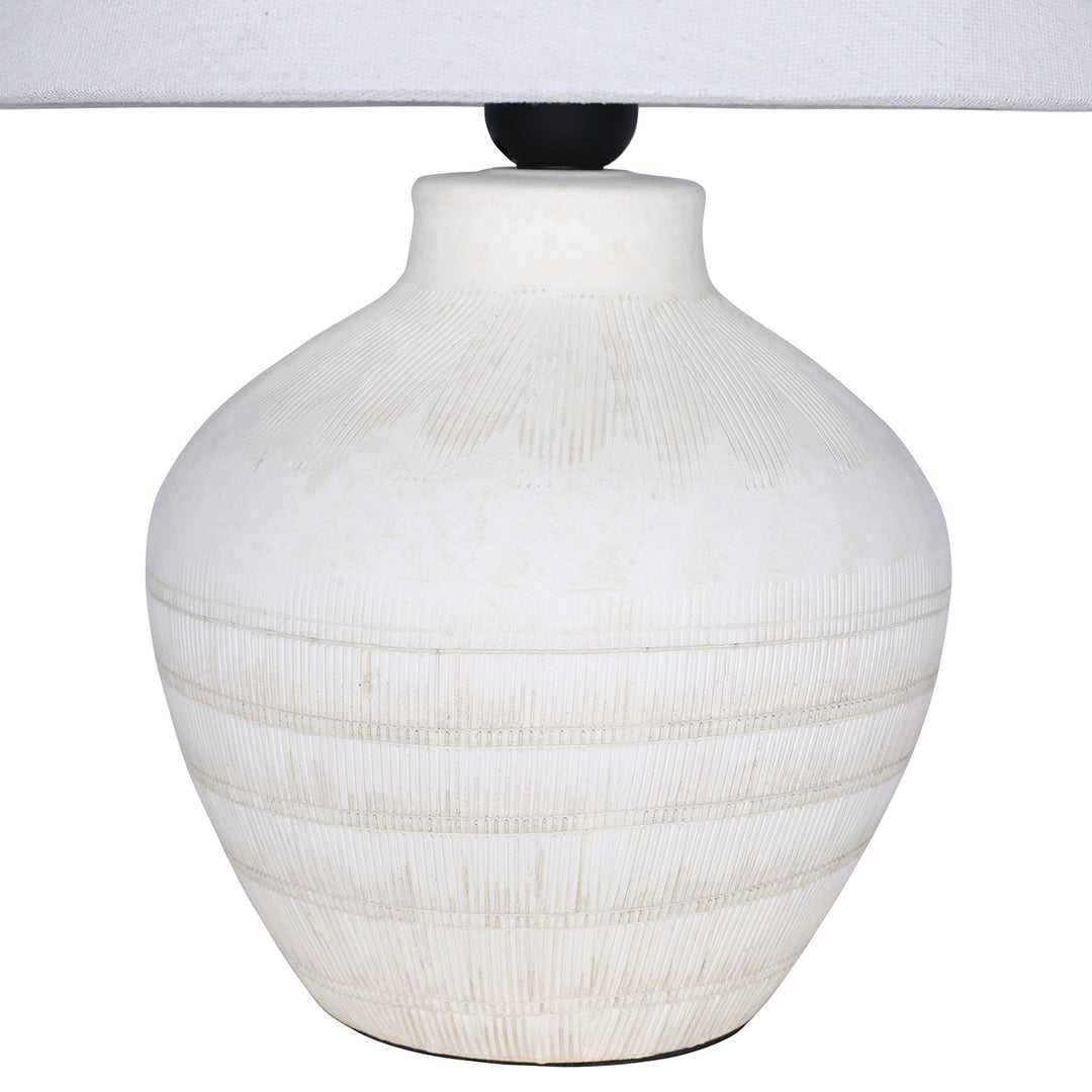 Virelle Ceramic Table Lamp - White