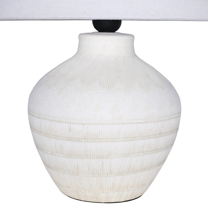 Virelle Ceramic Table Lamp - White