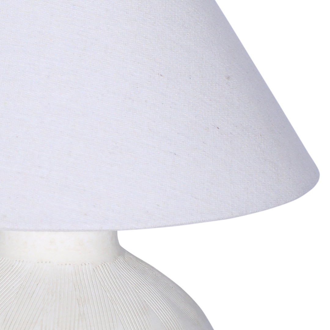 Virelle Ceramic Table Lamp - White