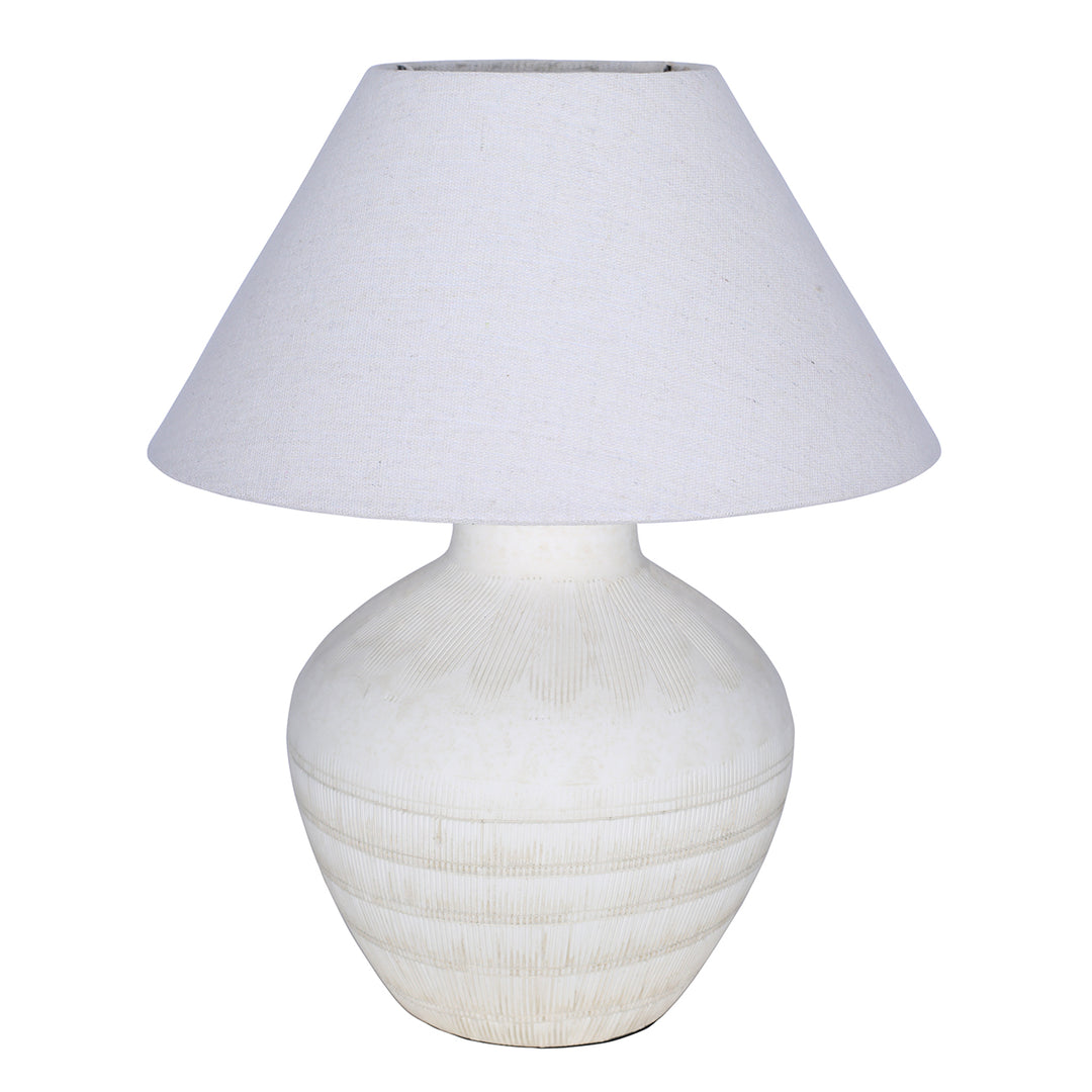 Virelle Ceramic Table Lamp - White