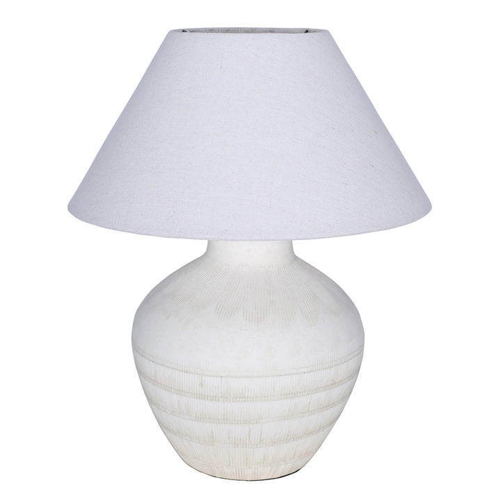 Virelle Ceramic Table Lamp - White