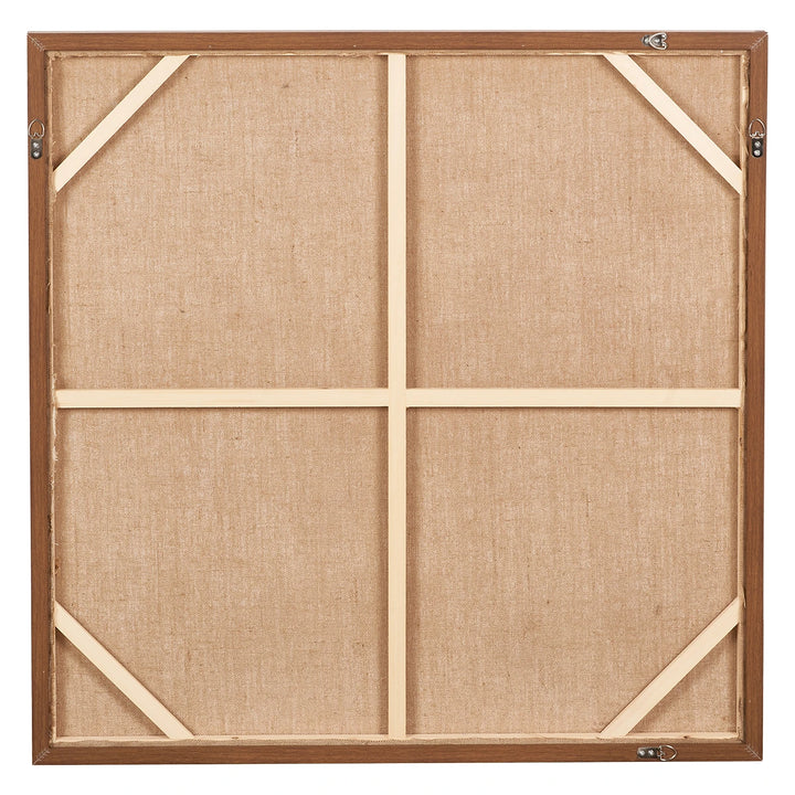 Abstract Square Hessian Canvas - Green