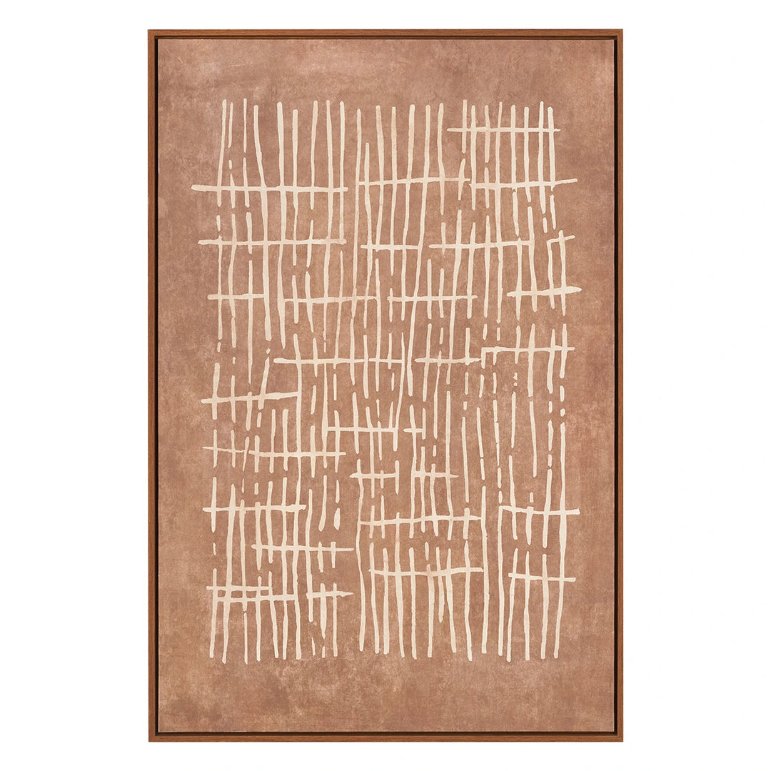 Natural Abstract Linear Design Canvas
