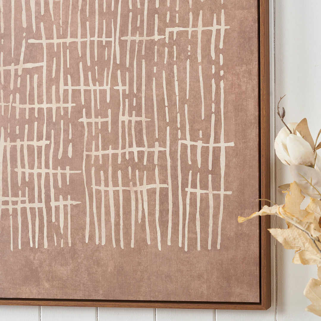 Natural Abstract Linear Design Canvas