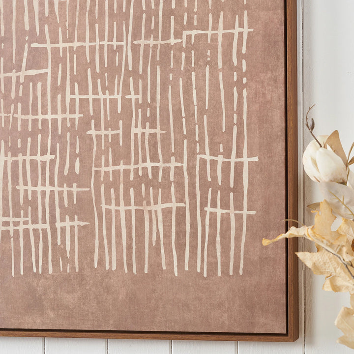 Natural Abstract Linear Design Canvas