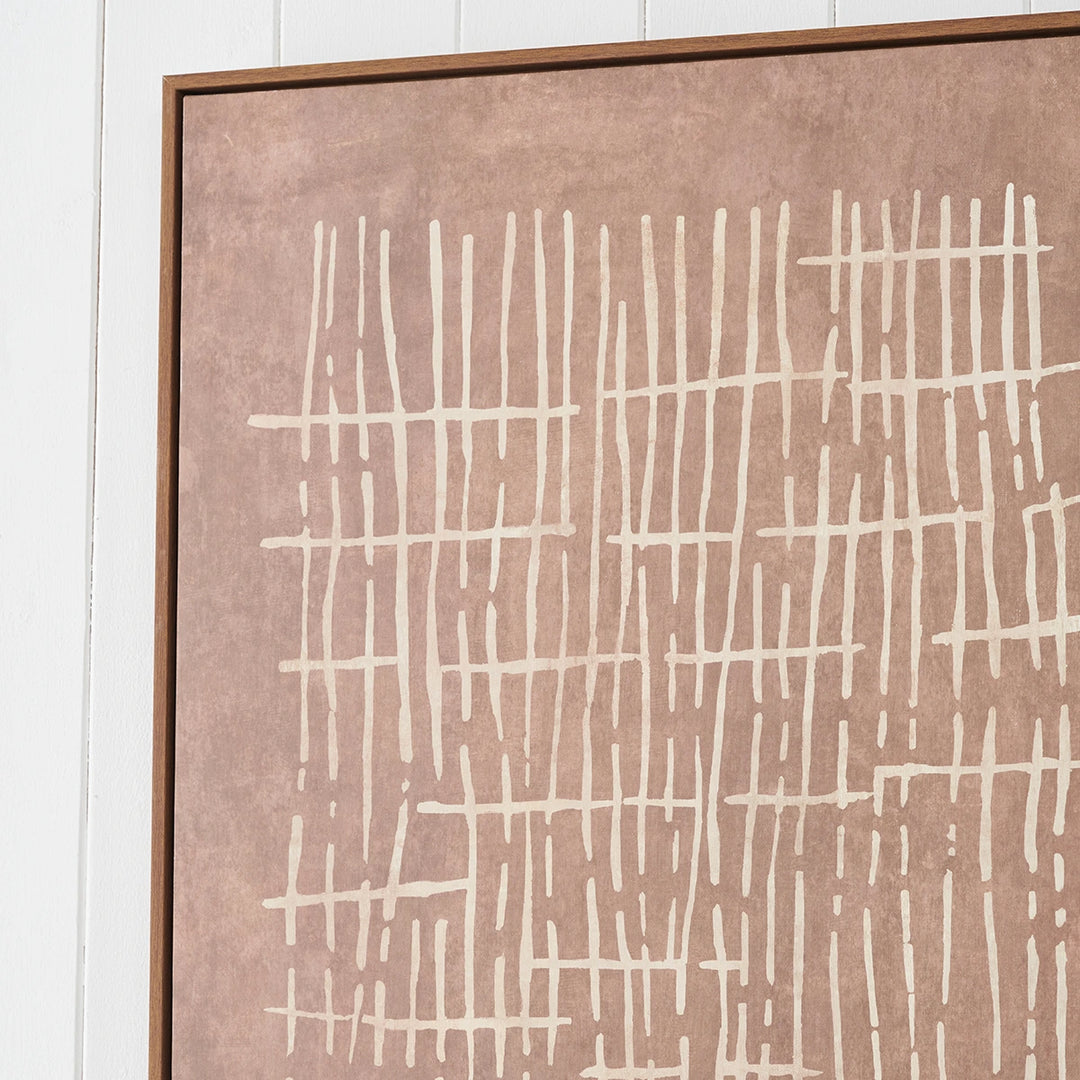 Natural Abstract Linear Design Canvas