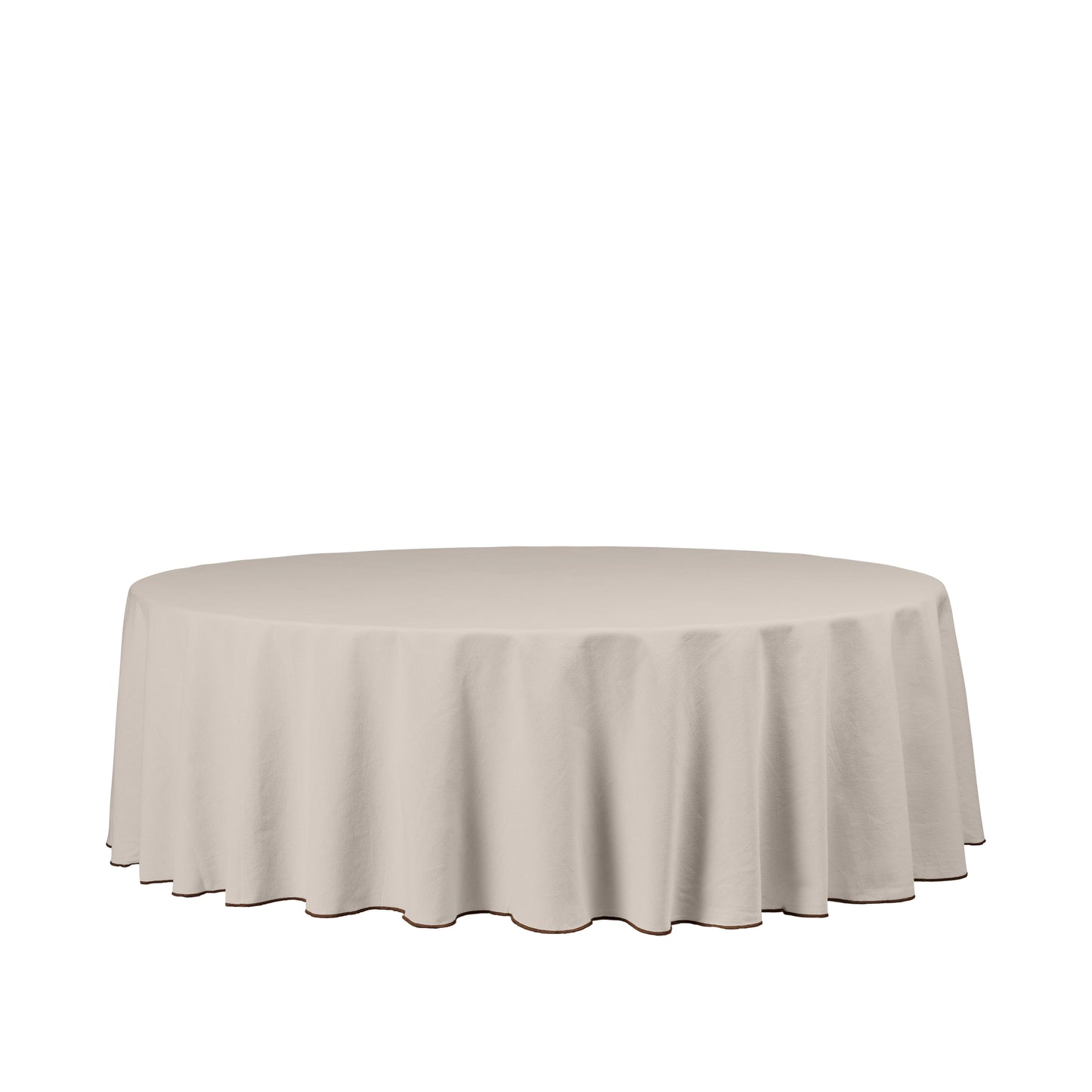Broste Copenhagen Wilhelmina Tablecloth in Light Warm Grey