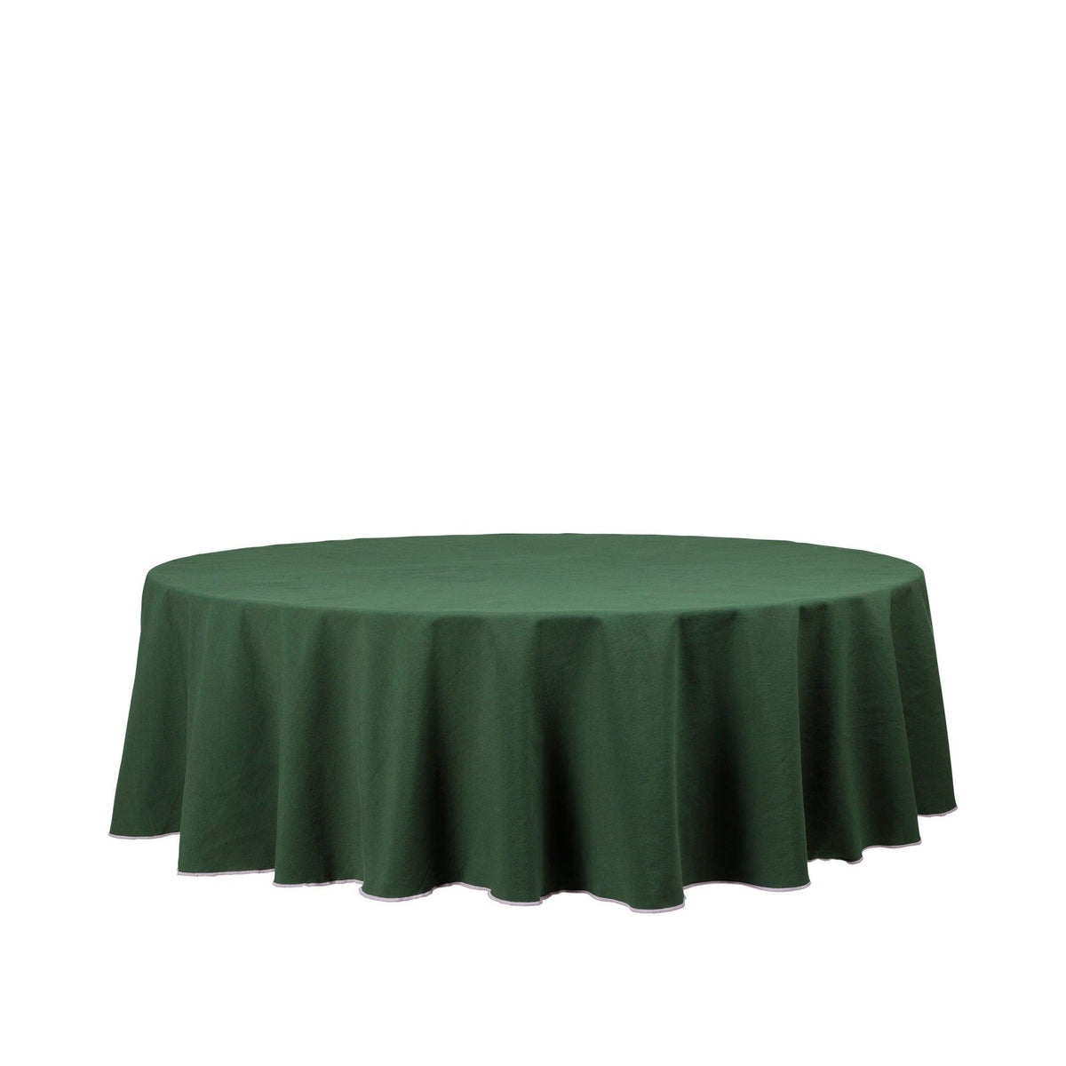 Broste Copenhagen Wilhelmina Tablecloth in Forest Green