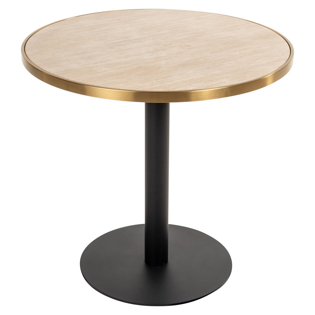Brazza Faux Marble Bistro Table 80cm - Beige Richmond 1