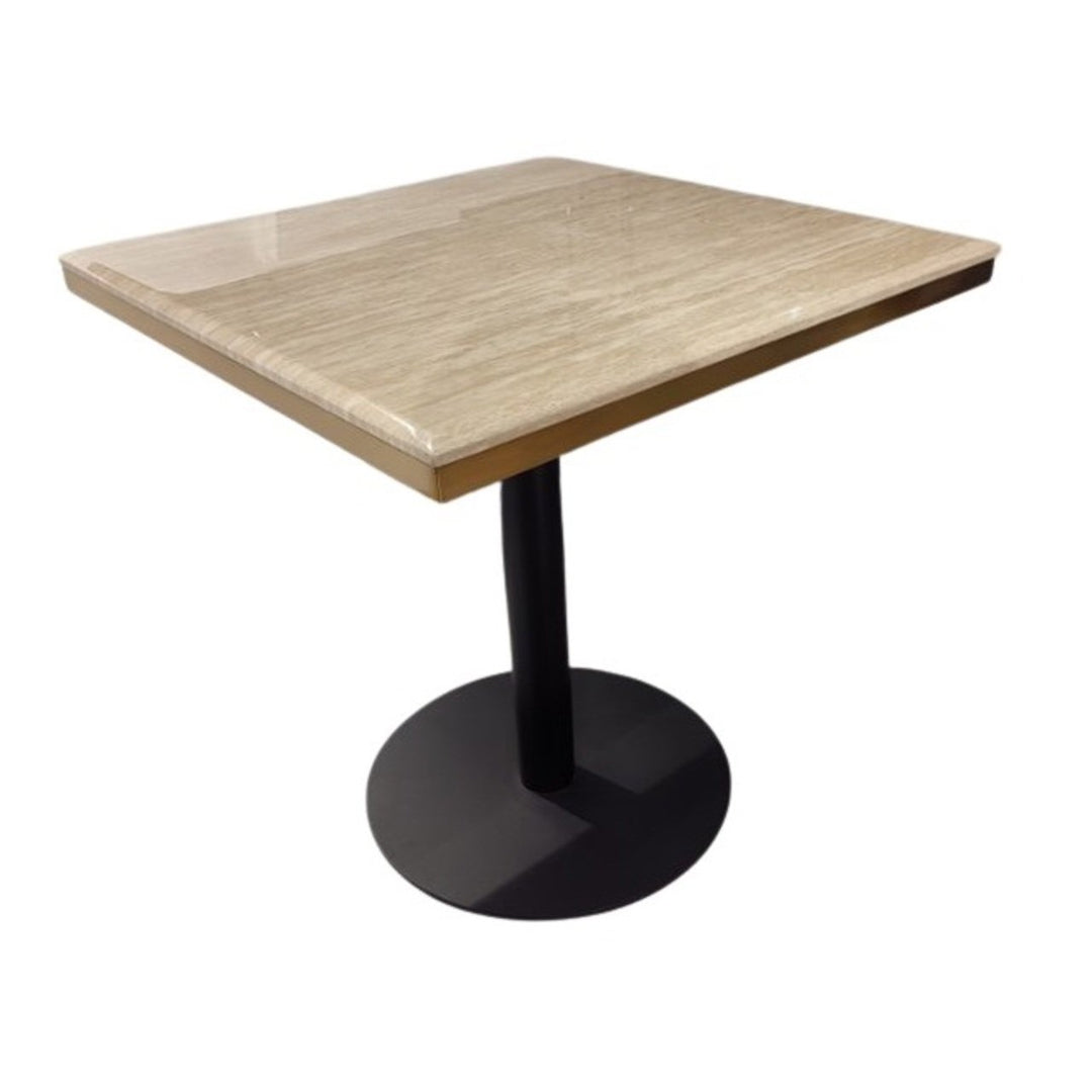 Brazza Faux Marble Bistro Table 70cm - Beige Richmond 1