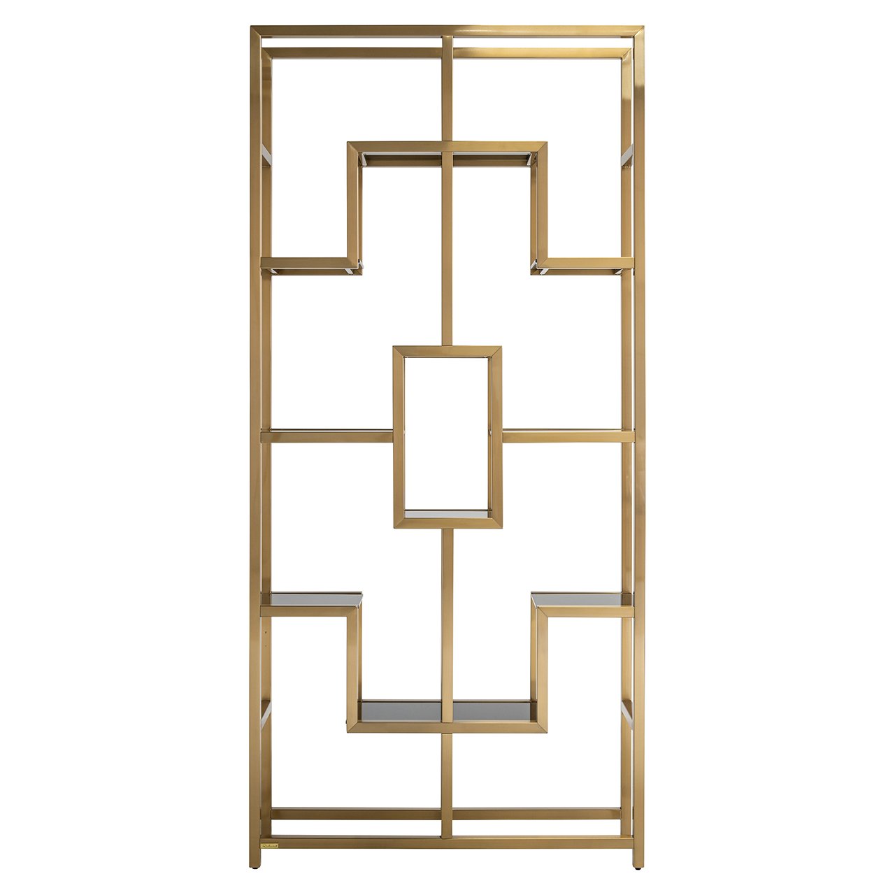 Richmond Interiors Magnus Display Unit in Brushed Gold