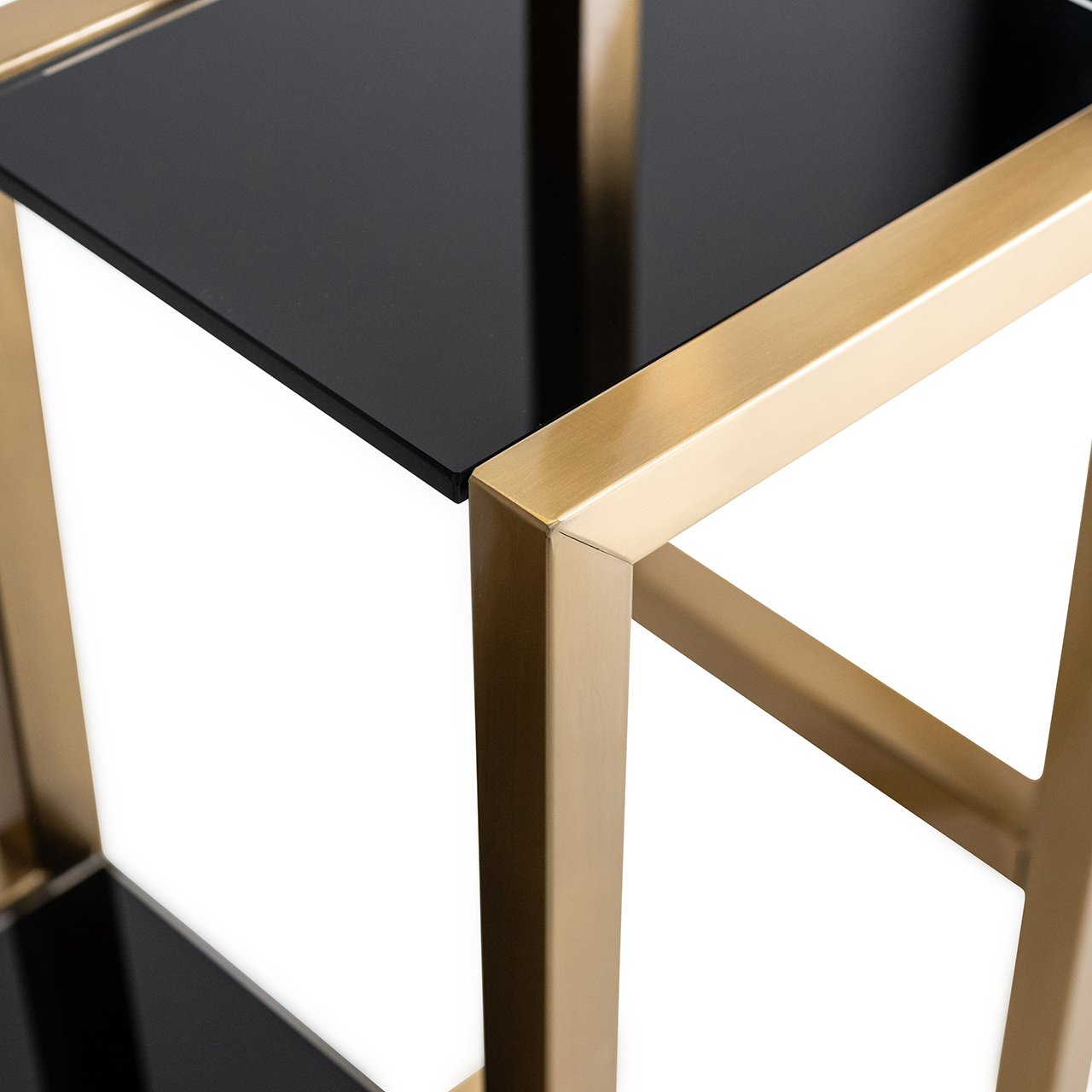 Richmond Interiors Magnus Display Unit in Brushed Gold