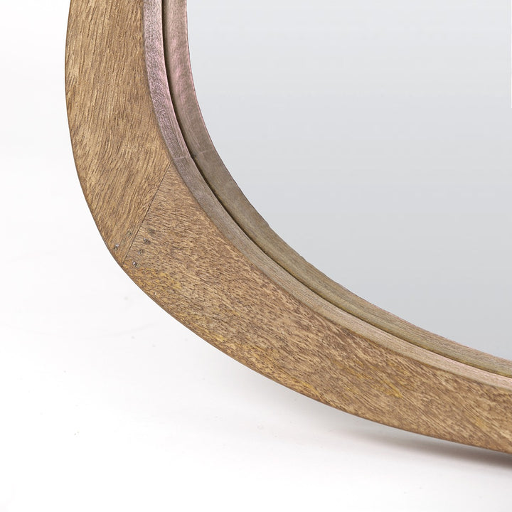 Sonora Wooden Mirror - Dark Brown Light & Living 5