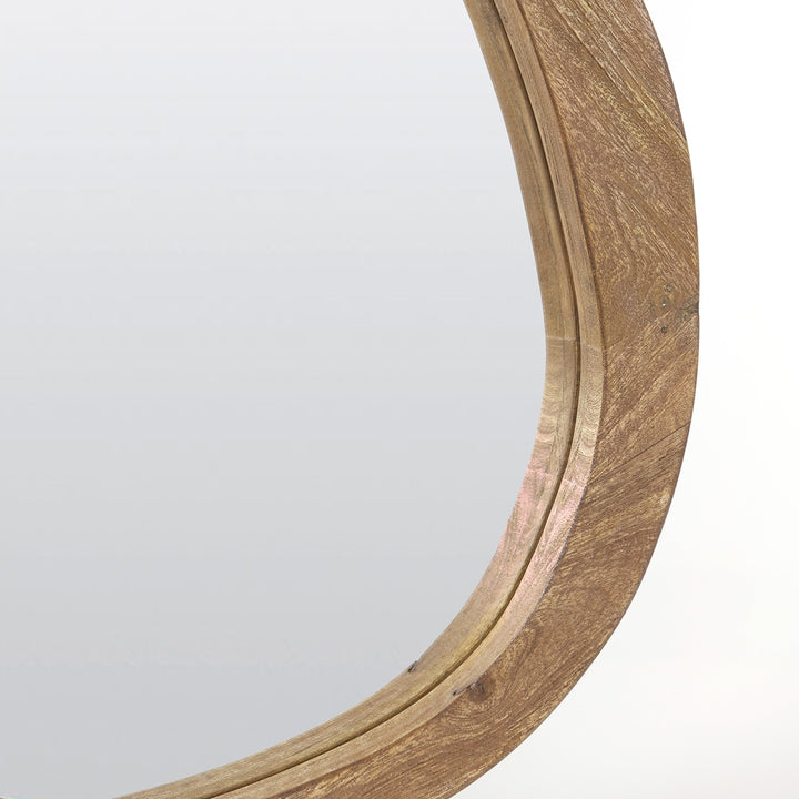 Sonora Wooden Mirror - Dark Brown Light & Living 6