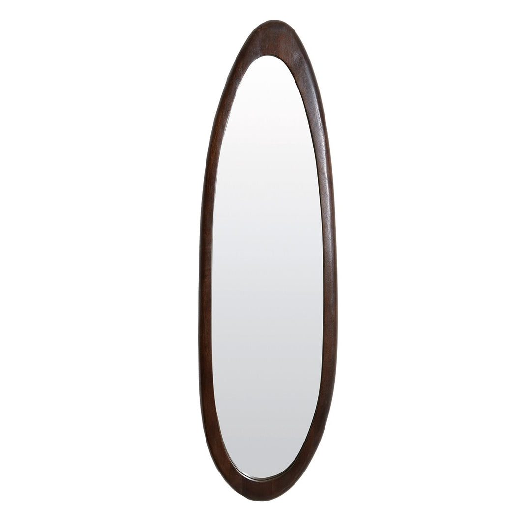 Salento Wooden Oval Mirror - Russet Light & Living 1