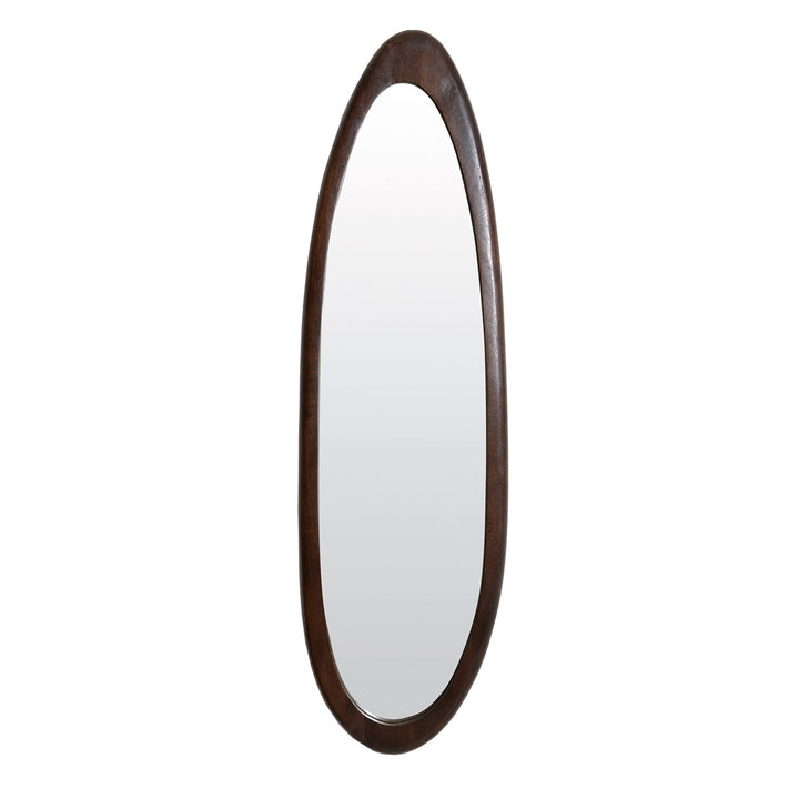 Salento Wooden Oval Mirror - Russet Light & Living 1