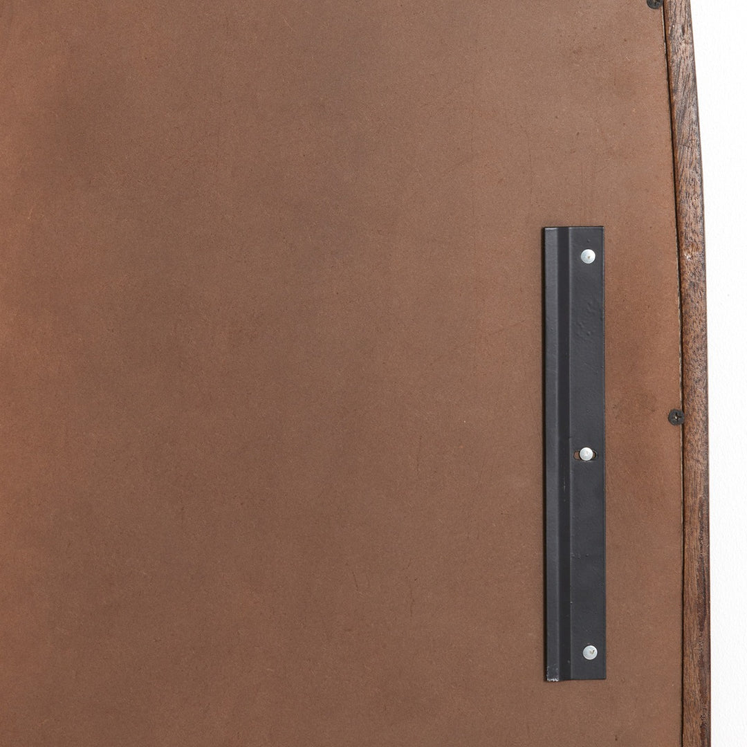 Salento Wooden Oval Mirror - Russet Light & Living 3