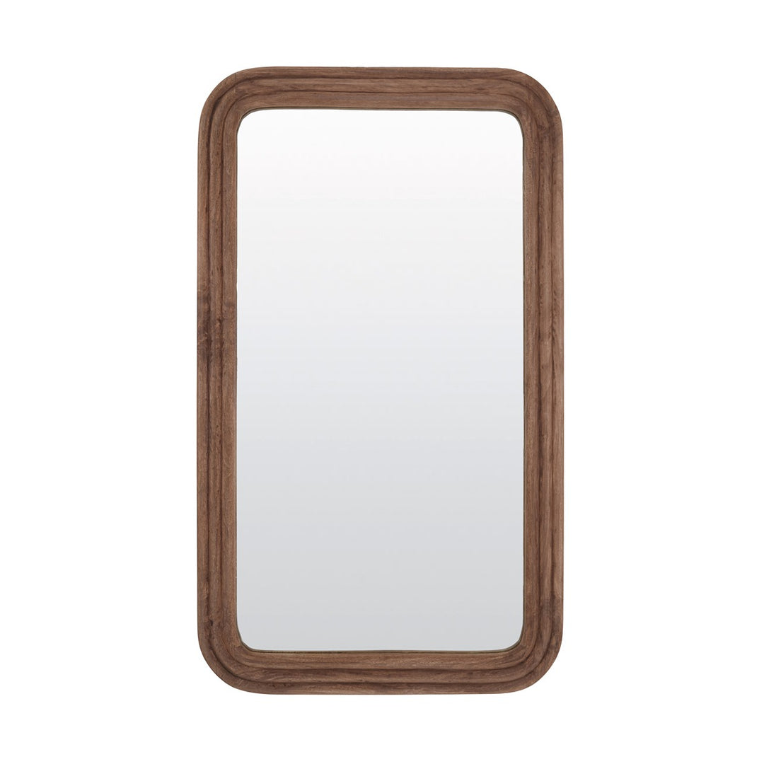 Florias Wooden Rectangular Mirror - Brown Light & Living 1