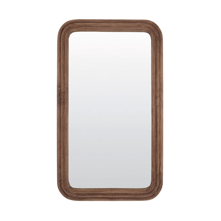 Florias Wooden Rectangular Mirror - Brown Light & Living 1