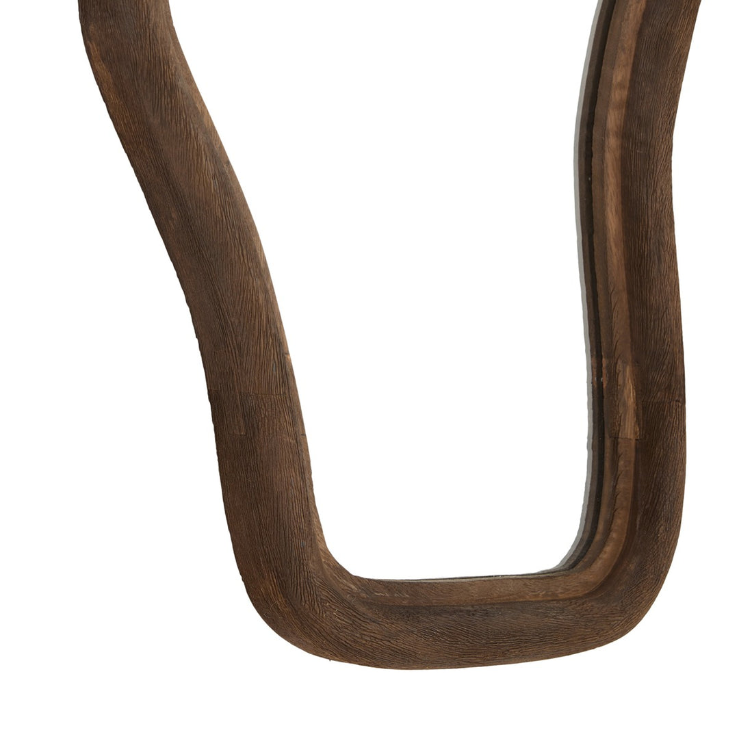 Celano Wooden Mirror - Dark Brown Light & Living 2